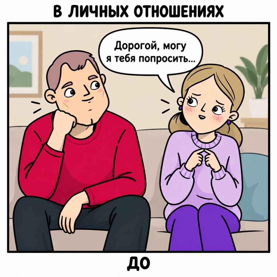 В личных отношениях, до: обычный разговор